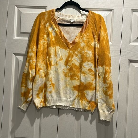 Minnie Rose Marigold & White Sweater, Size XL - Picture 1 of 8